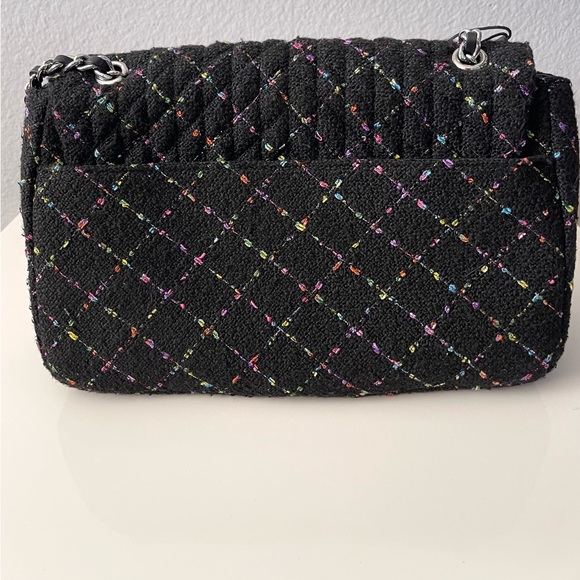 Karl Lagerfeld Black Multicolor Quilted Shoulder Bag - Picture 5 of 11